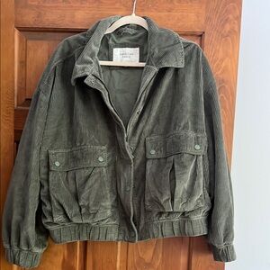 American Eagle Outfitters Green Bomber Jacket